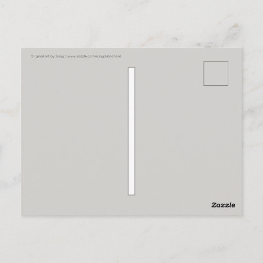 Tea Time Postcard Postkarte (Rückseite)