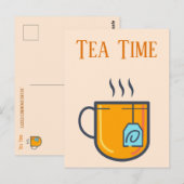 Tea Time Postcard Postkarte (Vorne/Hinten)