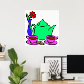 Tea Time Poster (Heimbüro)