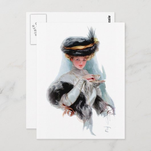 Tea Time Postkarte (Vorne/Hinten)