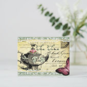 Tea Time Postkarte (Stehend Vorderseite)