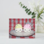 Tea Time Postkarte (Stehend Vorderseite)