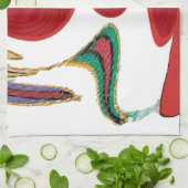 Tea Time Red Tea.png Küchentuch (Gefaltet)