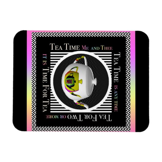 Tea Time  Refrigerator  Magnet (Horizontal)
