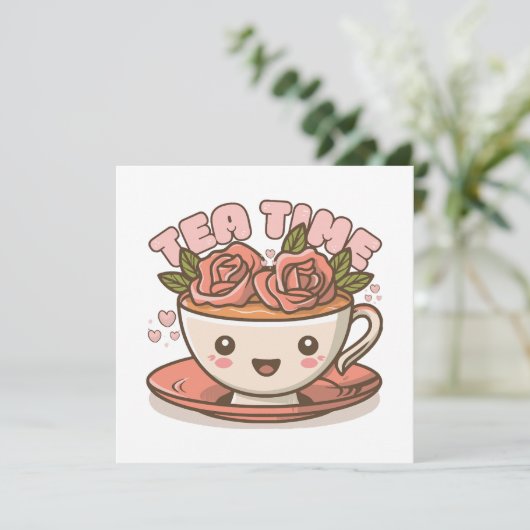 Tea Time Rose Tea Kawaii (Stehend Vorderseite)
