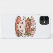Tea Time Rose Tea Kawaii Case-Mate iPhone Hülle (Rückseite (Horizontal))