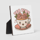 Tea Time Rose Tea Kawaii Fotoplatte (Vorderseite)