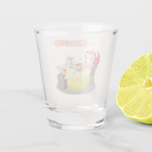 Tea Time Schnapsglas (Rückseite)