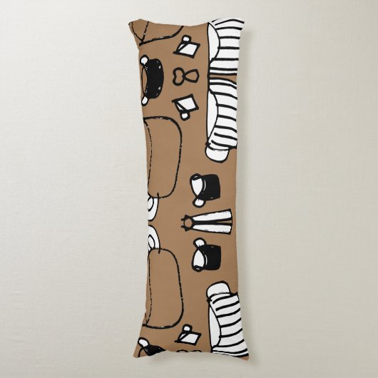 Tea Time Seitenschläferkissen (Vorderseite Vertikal)