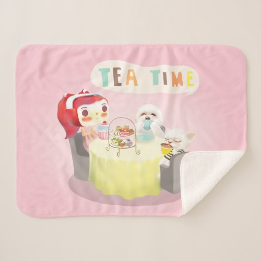 Tea Time Sherpadecke (Vorderseite (Horizontal))