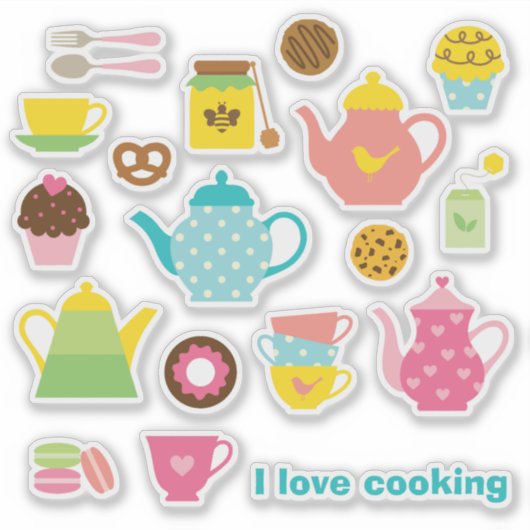 Tea Time Sticker Sheet (Vorderseite)