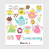 Tea Time Sticker Sheet (Blatt)