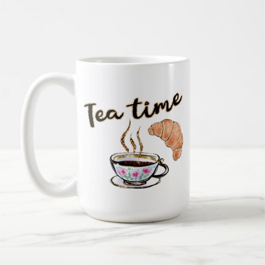 Tea-Time Tasse, Tee-Party Geschenk, Tee-Party vers Kaffeetasse (Links)