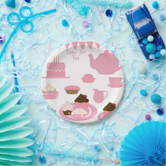 Tea Time Tea Cups Pappteller (Party)