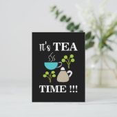 Tea Time Tea Lover Tea Cup Postkarte (Stehend Vorderseite)
