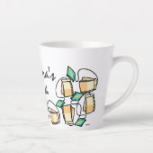 Tea Time Teabags Passen Sie Ihren Namen an Milchtasse (Rechts)