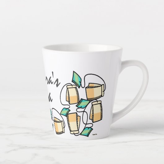 Tea Time Teabags Passen Sie Ihren Namen an Milchtasse (Rechts)