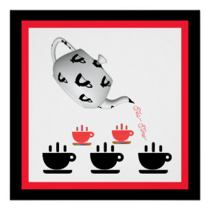 Tea Time Teapot Poster