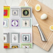 Tea Time Teapots Geschirrtuch (Viertel Falte)