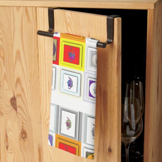 Tea Time Teapots Geschirrtuch (Drittel gefaltet)