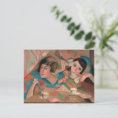 Tea Time von Alice Bailly Postkarte (Stehend Vorderseite)