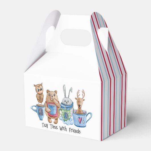 Tea Time with Friends Gable Paper Fevor Box Geschenkschachtel (Rückseite)