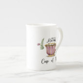 Tea Time Worart Porzellantasse (Vorderseite Rechts)