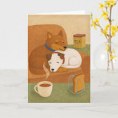 Tea Toast & Us Cosy 10th Wedding Anniversary Karte (Gelbe Blume)