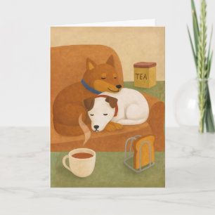 Tea Toast & Us Gemütliches 10. Hochzeitsjubiläum Karte