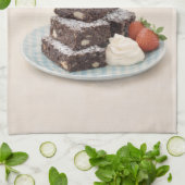 Tea Towel | Chocolate Brownies Kitchen Gift Geschirrtuch (Gefaltet)