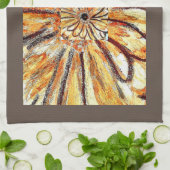 Tea Towel Gerberas Café, Geschirrtuch (Gefaltet)