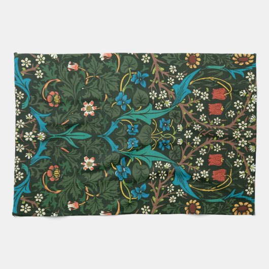 TEA TOWEL MIT WILLIAM MORRIS "TULIPS" DESIGN GESCHIRRTUCH (Horizontal)