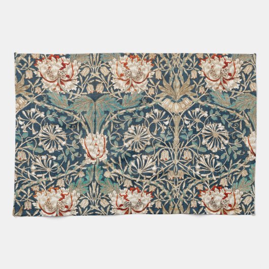 TEA TOWEL : WILLIAM MORRIS : HONEYSUCKLE GESCHIRRTUCH (Horizontal)