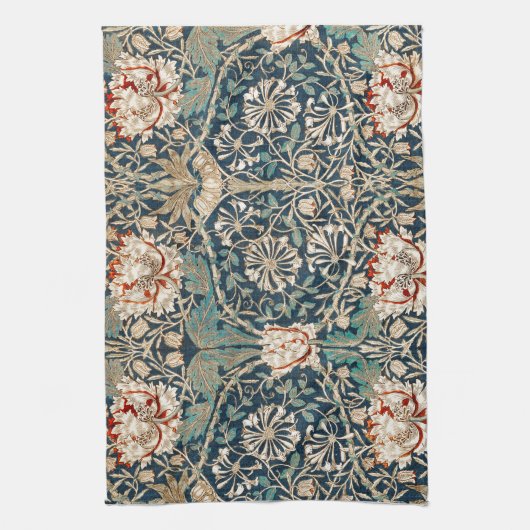 TEA TOWEL : WILLIAM MORRIS : HONEYSUCKLE GESCHIRRTUCH (Vertikal)