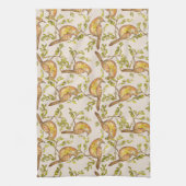 Tea Towel With Hand-Painted Birds on Branches Geschirrtuch (Vertikal)