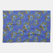 Tea Towel With Hand-Painted ink Florals Geschirrtuch (Horizontal)