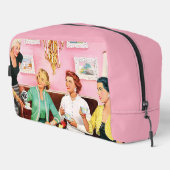 TEA VINTAGE KUNST DER 50ER JAHRE WASCHBEUTEL (Rechte Ecke)