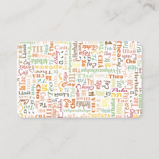 Tea Visitenkarte (Rückseite)