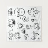 Tea Wandteppich (Vorderseite (Horizontal))