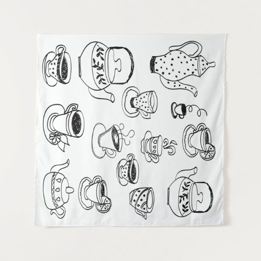 Tea Wandteppich (Vorderseite (Horizontal))