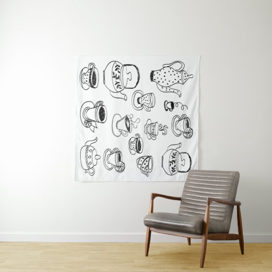 Tea Wandteppich (Beispiel (Horizontal))