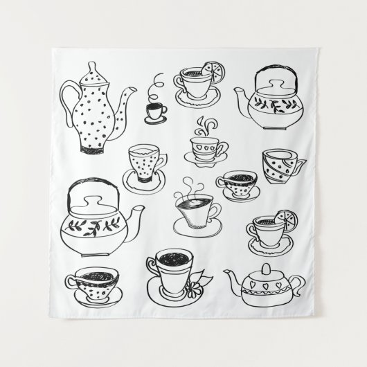 Tea Wandteppich (Vorderseite)