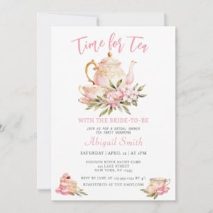 TEA-ZEIT MIT DEM BRAUTPARTY "BRIDE TO BE" EINLADUNG