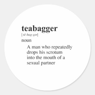TEABAGGER 2 RUNDER AUFKLEBER