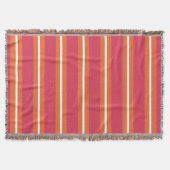 Teaberry- und Mandarin-Streifen Decke (Vorderseite)