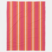 Teaberry- und Mandarin-Streifen Fleecedecke (Vorderseite)