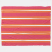 Teaberry- und Mandarin-Streifen Fleecedecke (Vorderseite (Horizontal))