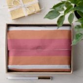 Teaberry- und Mandarin-Streifen Seidenpapier (Geschenk)
