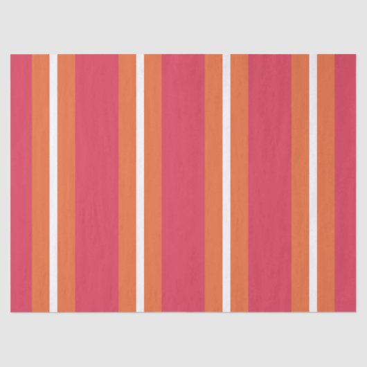 Teaberry- und Mandarin-Streifen Seidenpapier (Vorderseite)