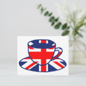 Teacarte Union Jack Postkarte (Stehend Vorderseite)